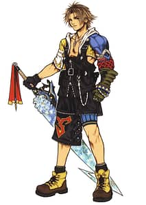 Official artwork of Tidus from Final Fantasy X