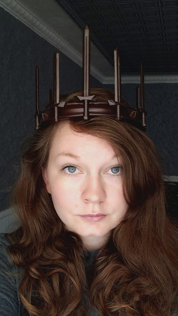 Crown of Winter Prototype II modelled by Outhouse Amy
