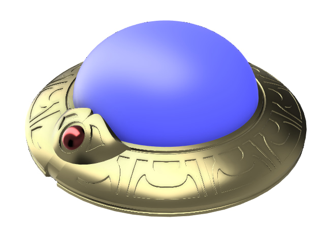 A render of the FFX and FFX-2 Jecht Sphere / Movie Sphere.