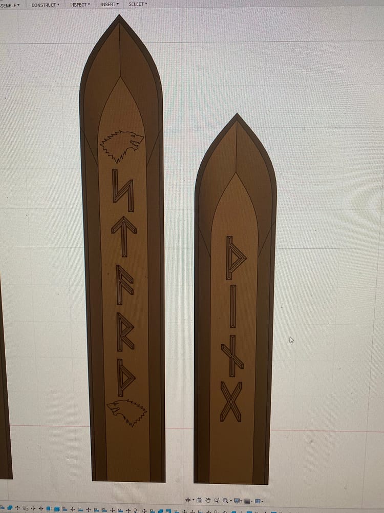 Two attempts at sword spikes.