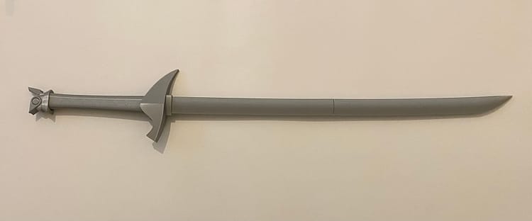 Yones Wind Sword fully printed and assembled.